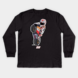 Nicky Hayden Cartoon Kids Long Sleeve T-Shirt